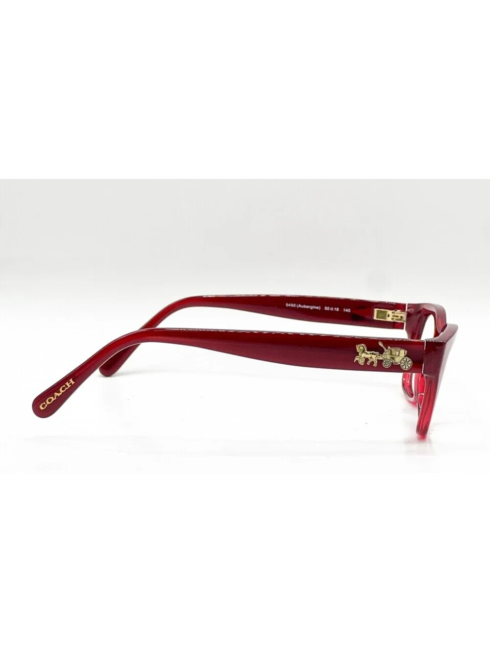 Coach HC 6104 5450 Aubergine Cat Eye Authentic Eyeglass Frames 50-16-140